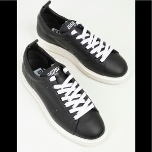 Golden Goose Starter Sneakers Black White Sole